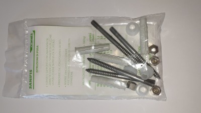 КОМПЛ. ЗА ЗАКР. НА ТОАЛ. ЧИНИИ 8/6Х80, НЕРЪЖД.СТОМАНА-4 бр.